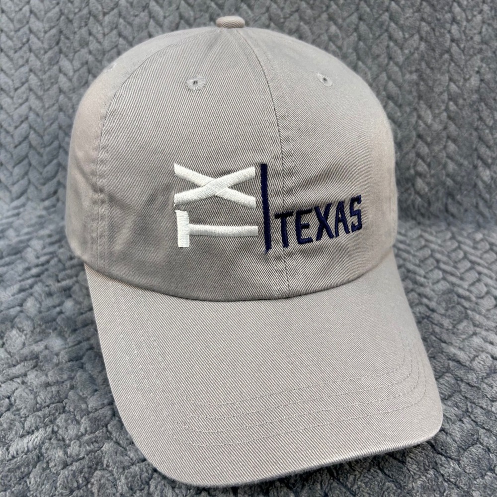 TX Texas Unisex Gray Paramount Apparel Baseball Hat Embroidered Cotton OSFA